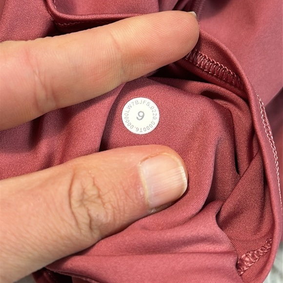 Lululemon Fast and Free Short 10" *Cool Cherry Tint - Picture 4 of 5